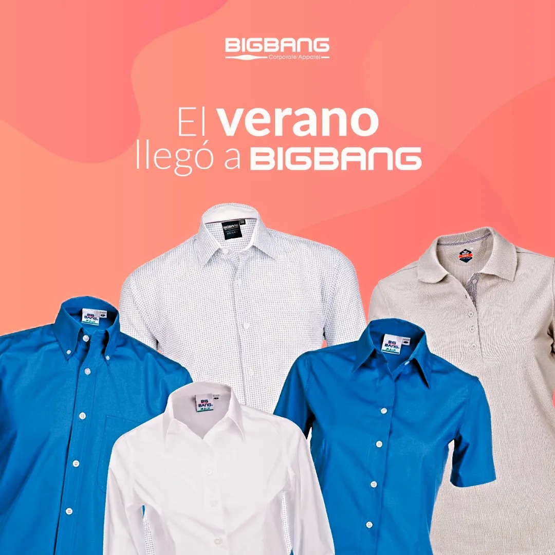 ¡La línea de camisas BigBang te brinda frescura y estilo!