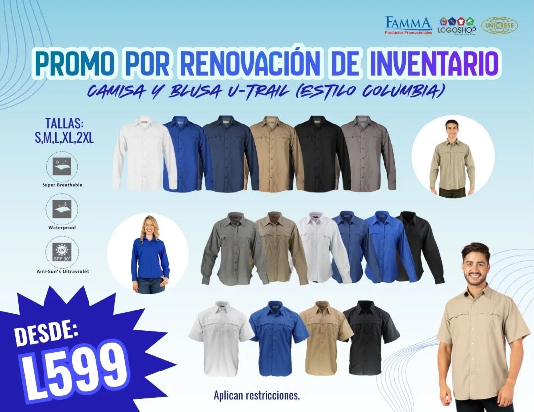 Luce impecable todos los días con las camisas U-Trail estilo Columbia