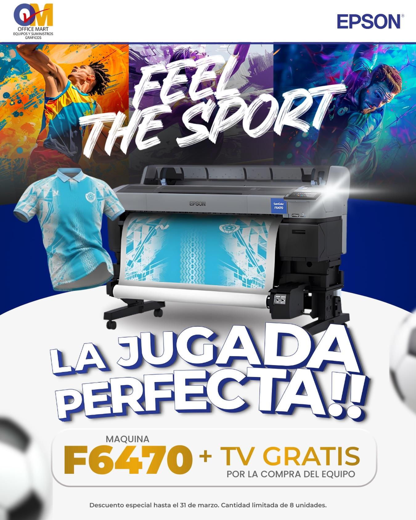 ¡Renueva y compra tu Epson F6470 te llevas una TV GRATIS!