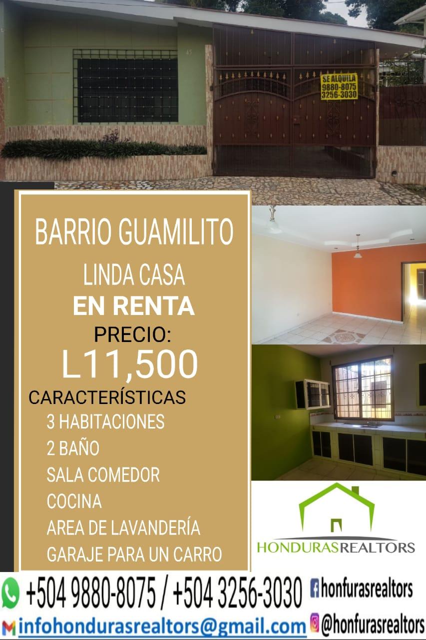 San Pedro Sula Casa en Alquiler Alquiler de Casas Bienes Raíces