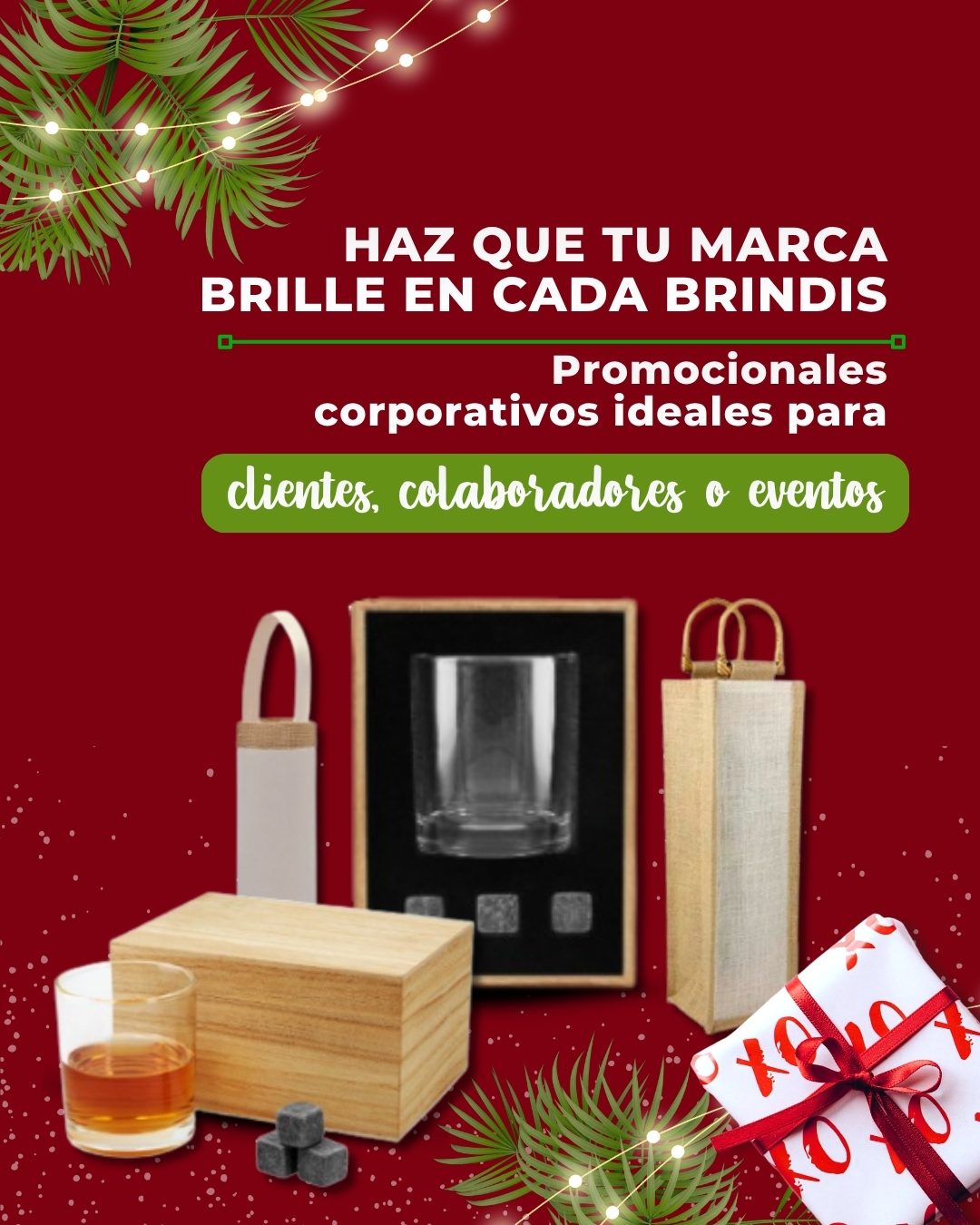 Haz que tu marca brille en cada brindis