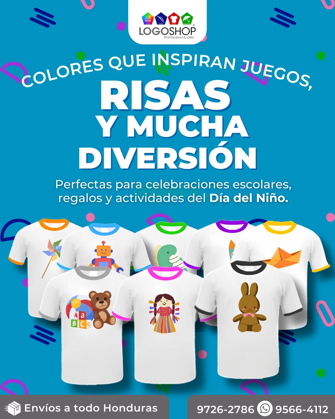 En #logoshop tenemos las mejores prendas para actividades escolares.