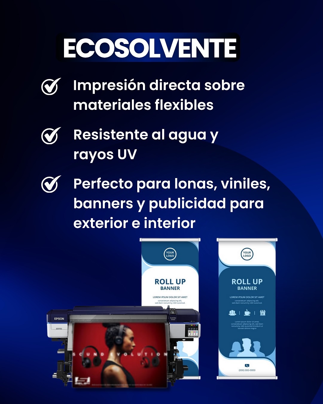 Sublimación vs Ecosolvente: Elige lo que tu negocio necesita