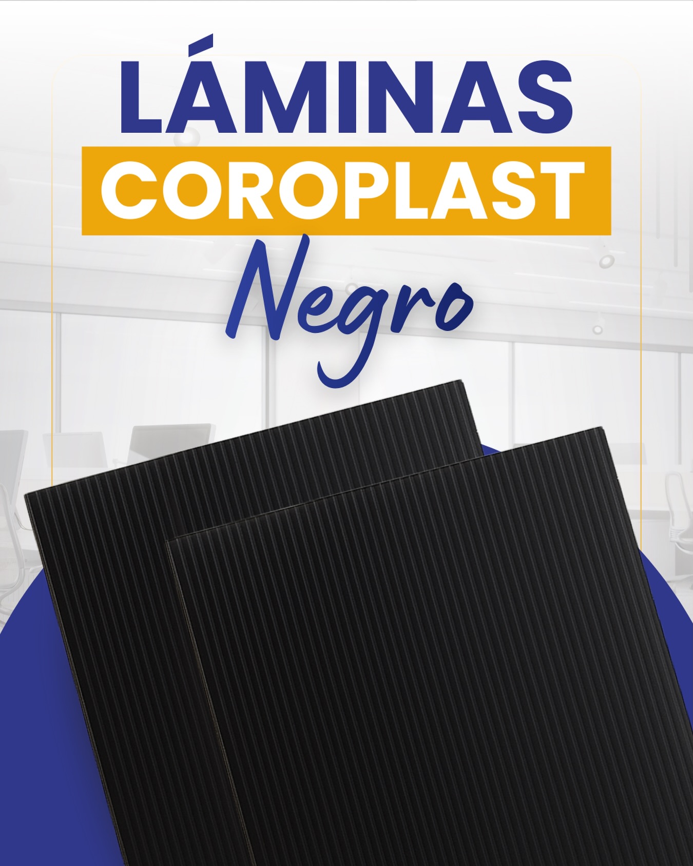 Las láminas de Coroplast negro 4x8 pies, disponibles en 3mm y 4mm,