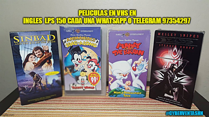 PELICULAS EN VHS LPS 150 CADA UNA
